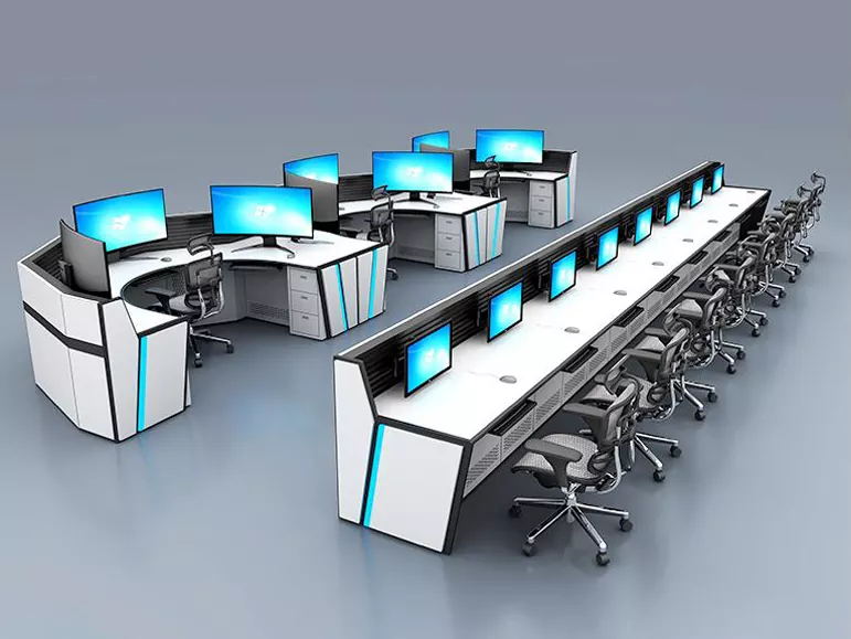 Kommandosenter overvåkingskonsoll