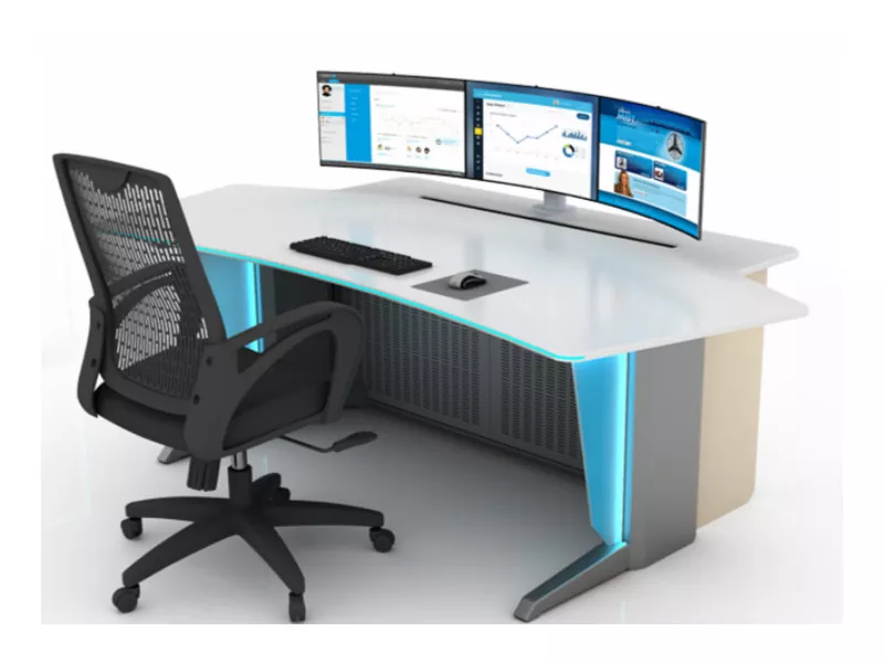 Overvåkingskonsoll med ett sete